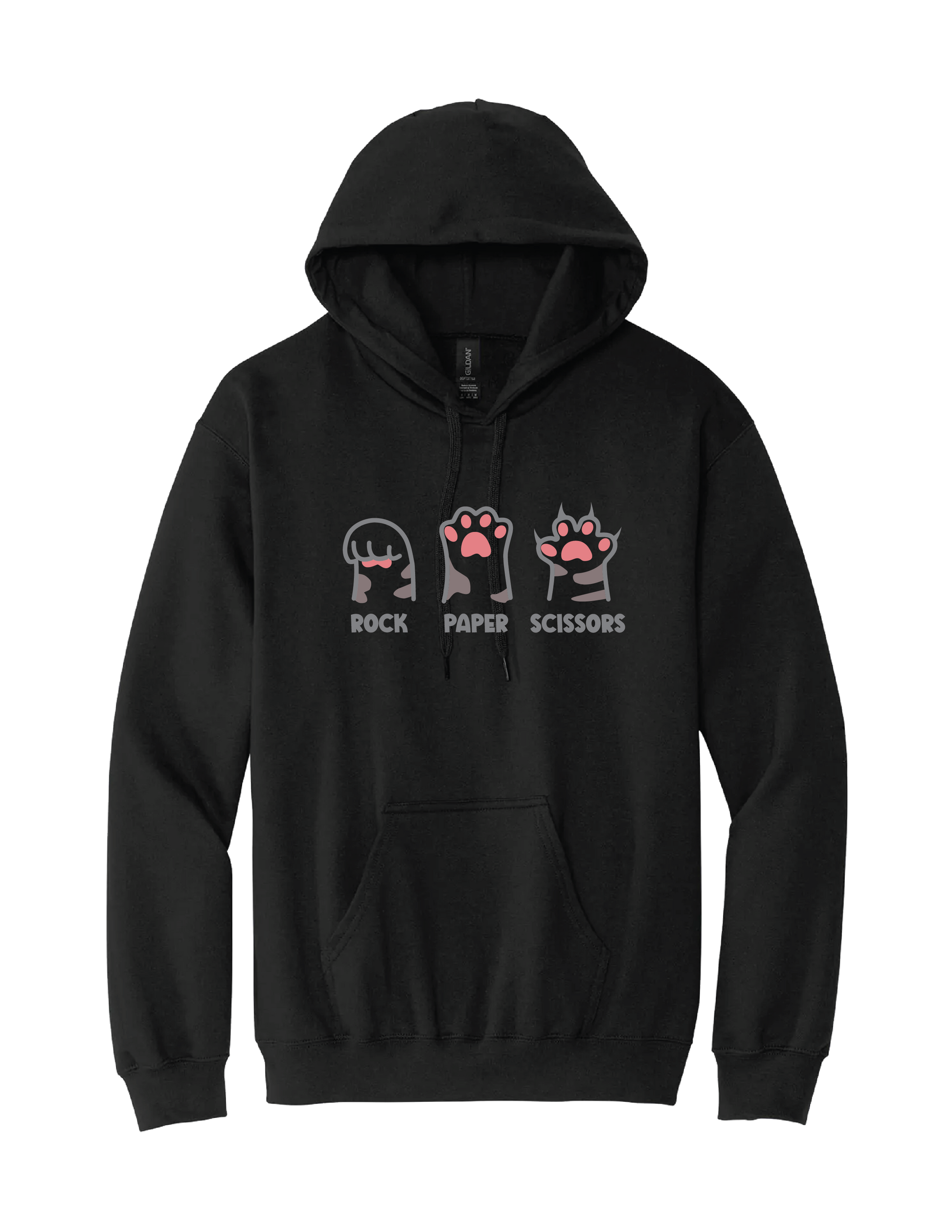 Rock Paper Scissors Cat Hoodie