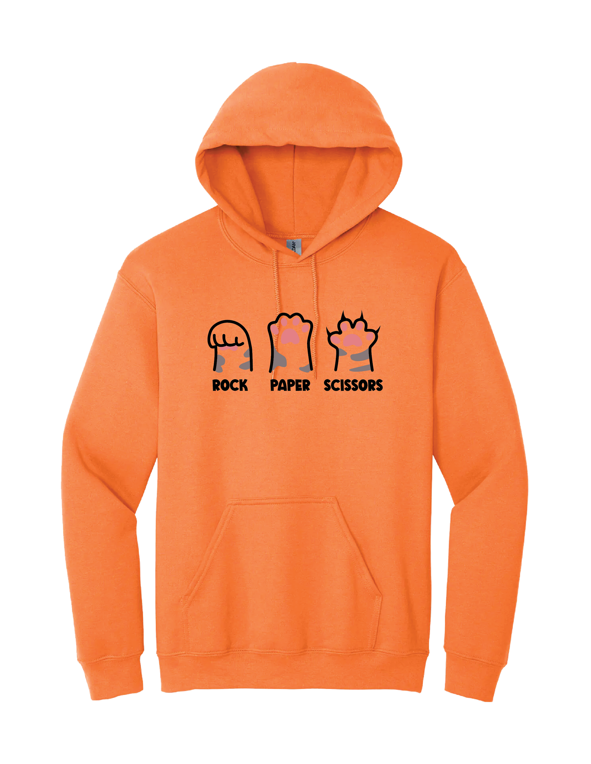 Rock Paper Scissors Cat Hoodie