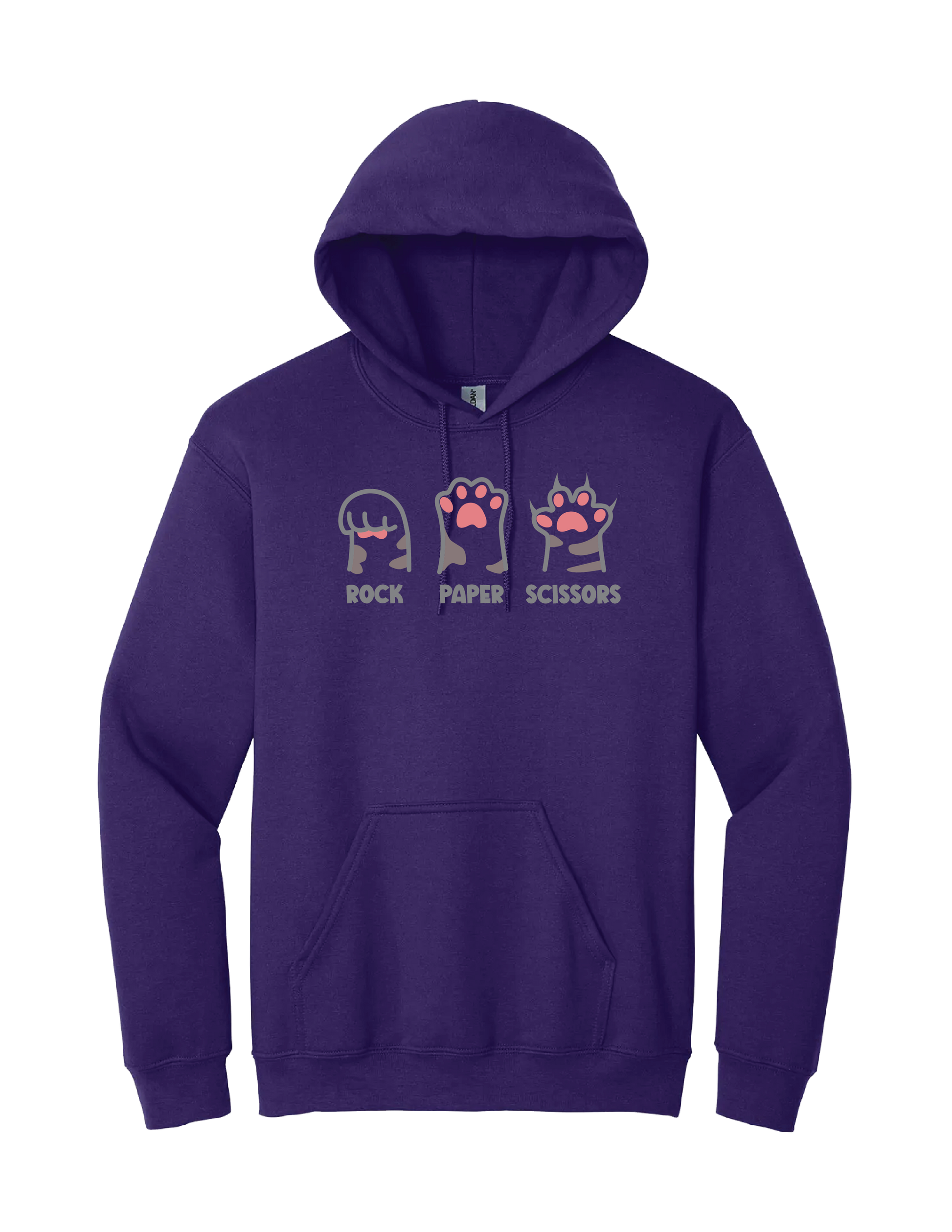 Rock Paper Scissors Cat Hoodie