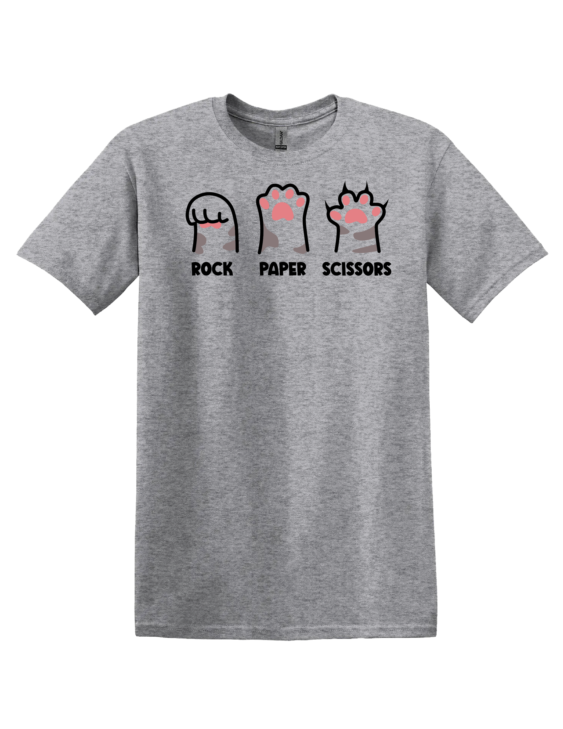 Rock Paper Scissors Cat T Shirt