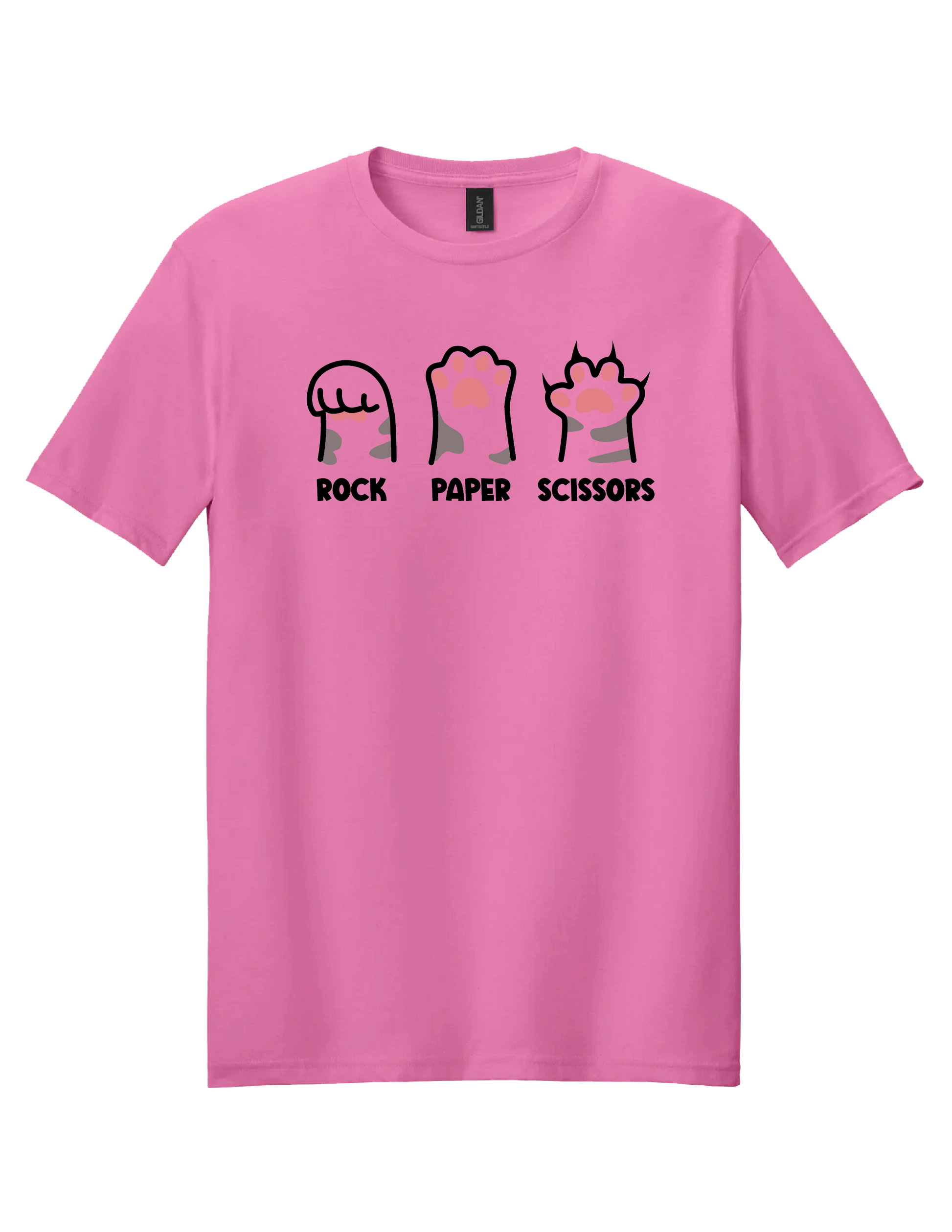 Rock Paper Scissors Cat T Shirt