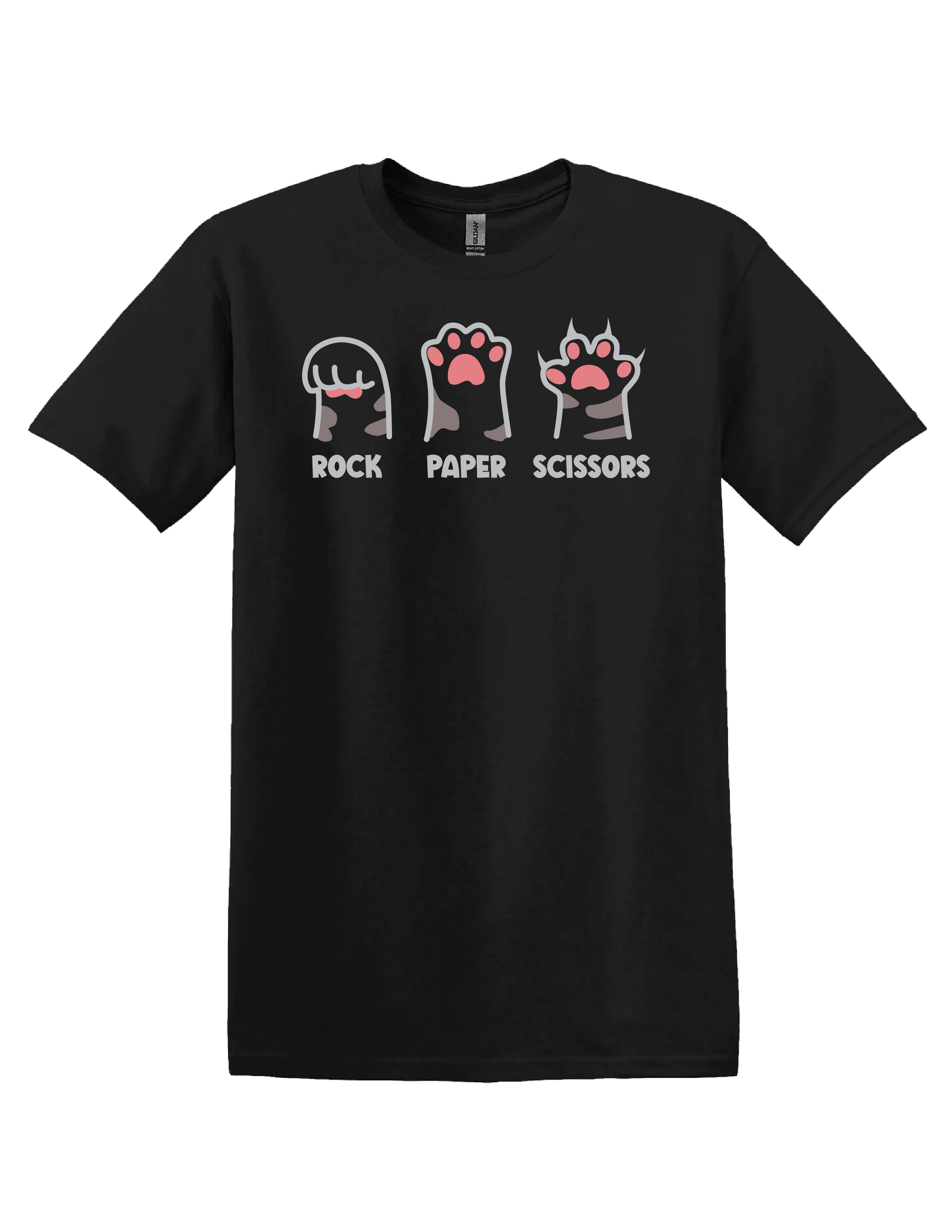 Rock Paper Scissors Cat T Shirt