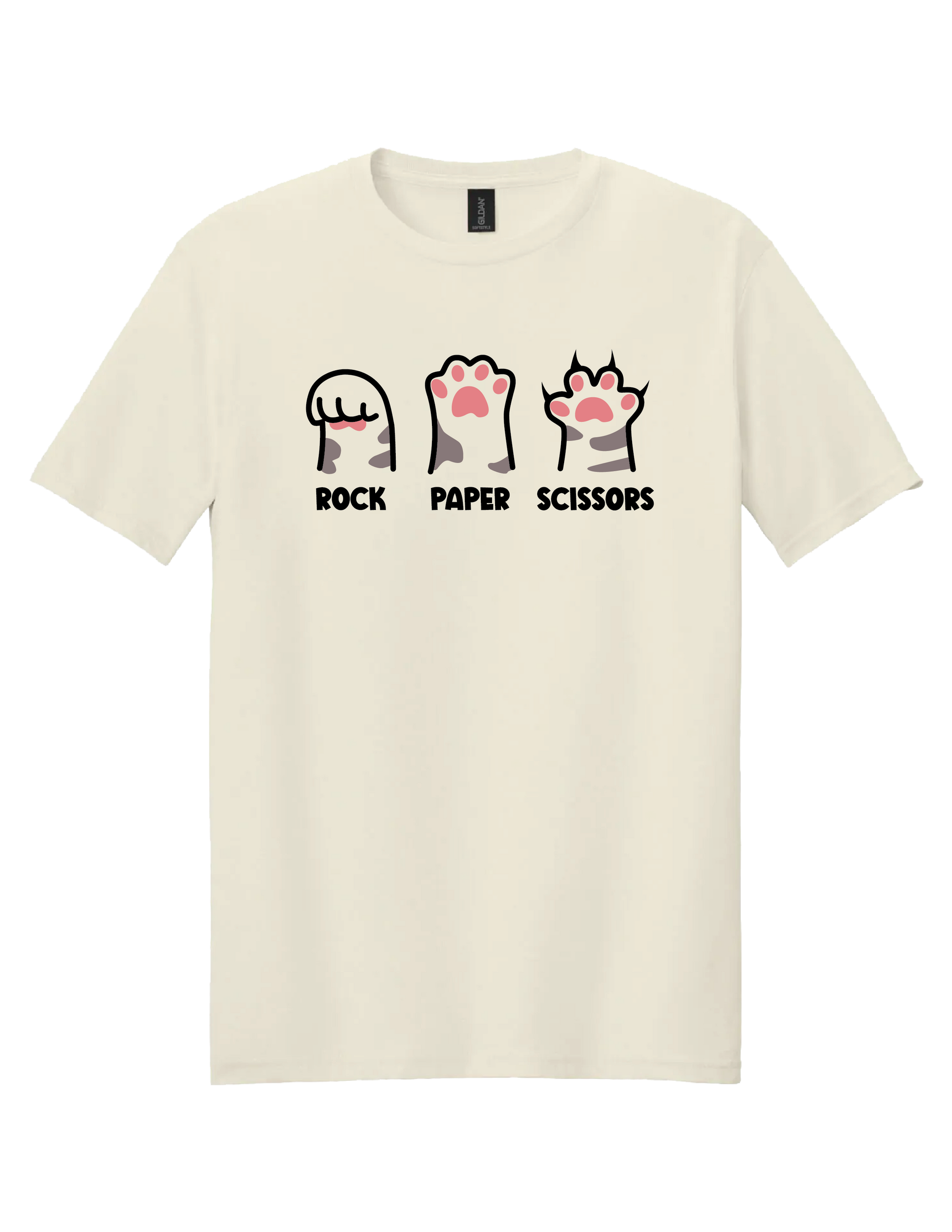 Rock Paper Scissors Cat T Shirt