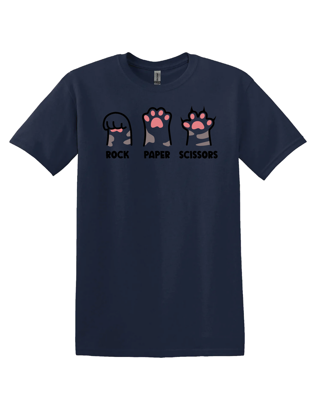 Rock Paper Scissors Cat T Shirt