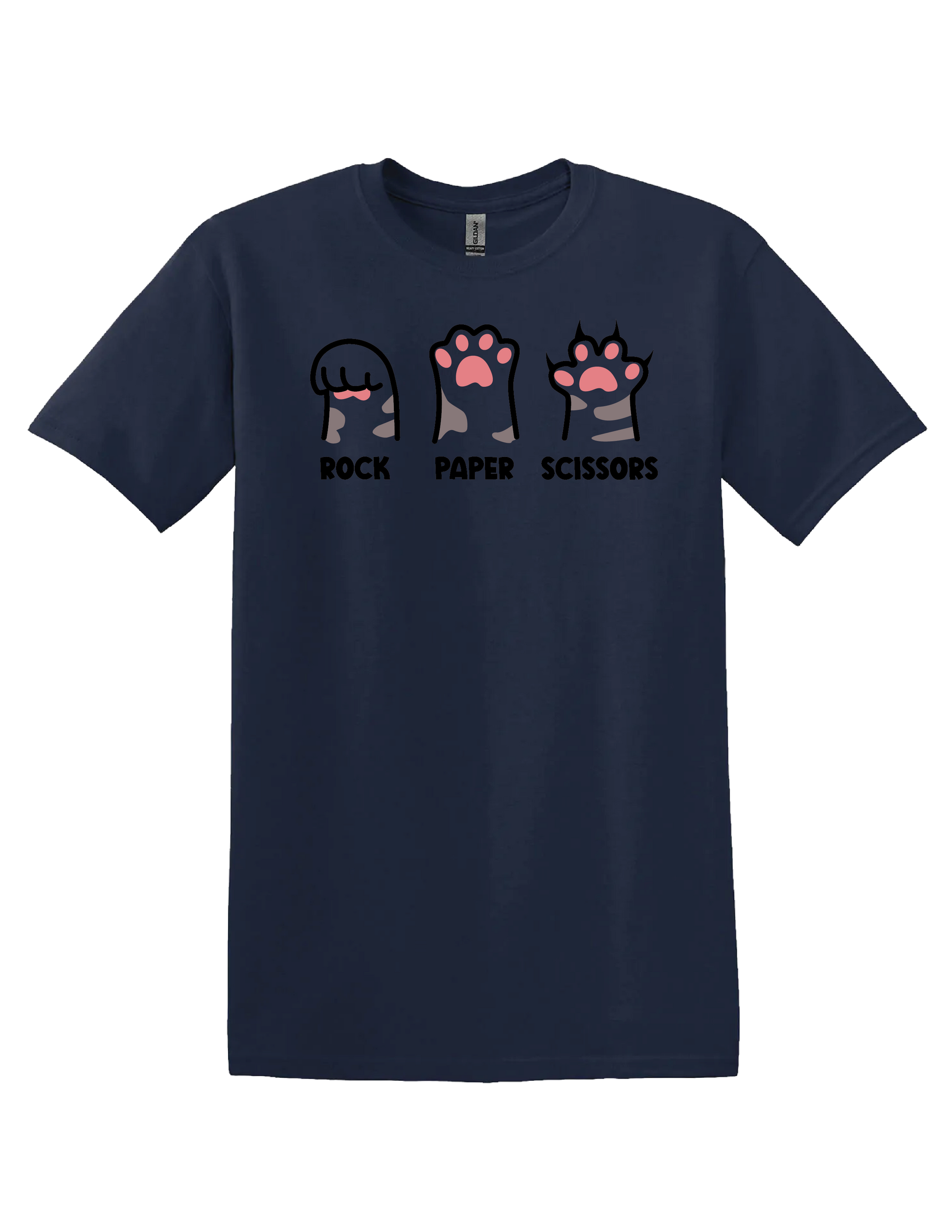 Rock Paper Scissors Cat T Shirt