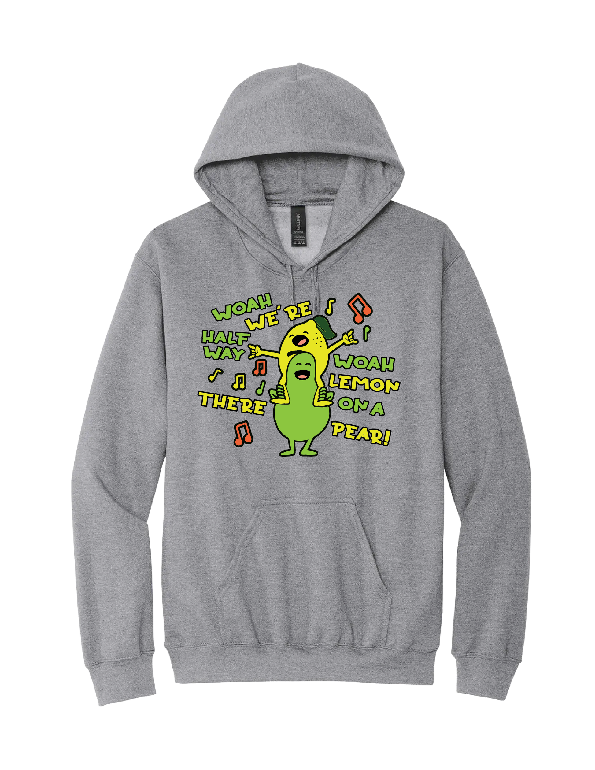 Woah lemon on Pear Hoodie